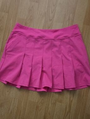 Lilly Pulitzer Hot Pink Pleated Mini Skirt